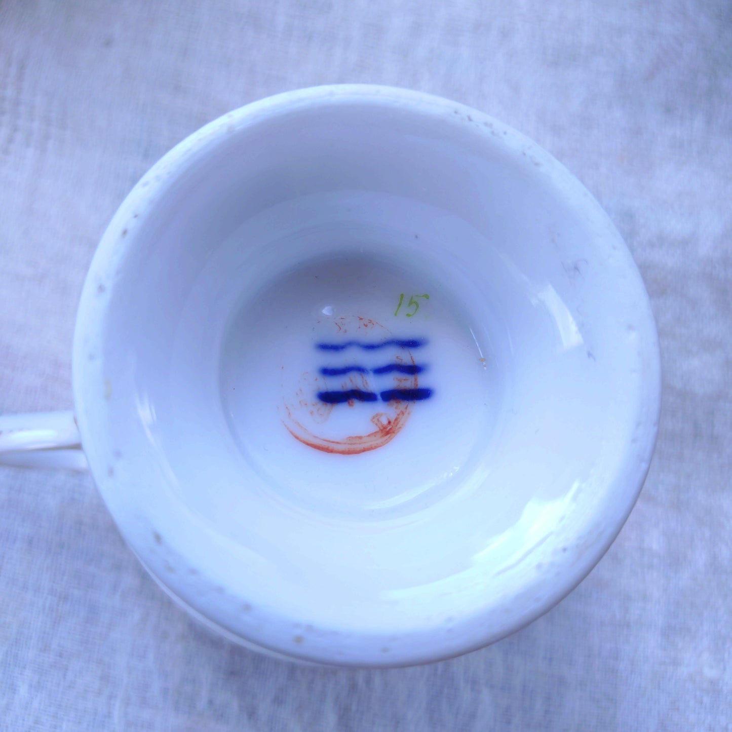 1892年RoyalCopenhagen の白いスミレのカップソーサー/WhiteVioletCupSaucer