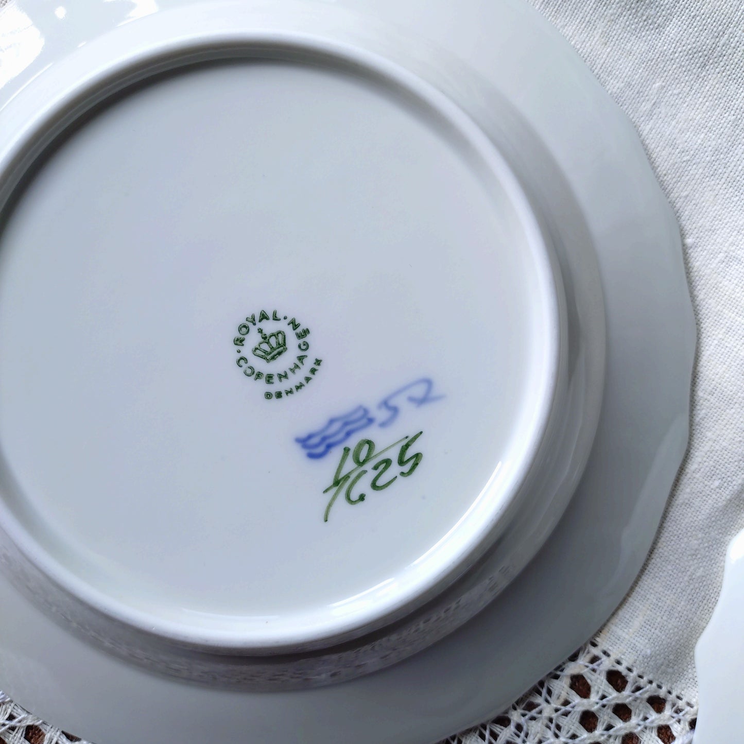 RoyalCopenhagenブルーフラワーカーブのケーキプレート/BlueFlowerCurveCakePlate直径約17.5㎝D