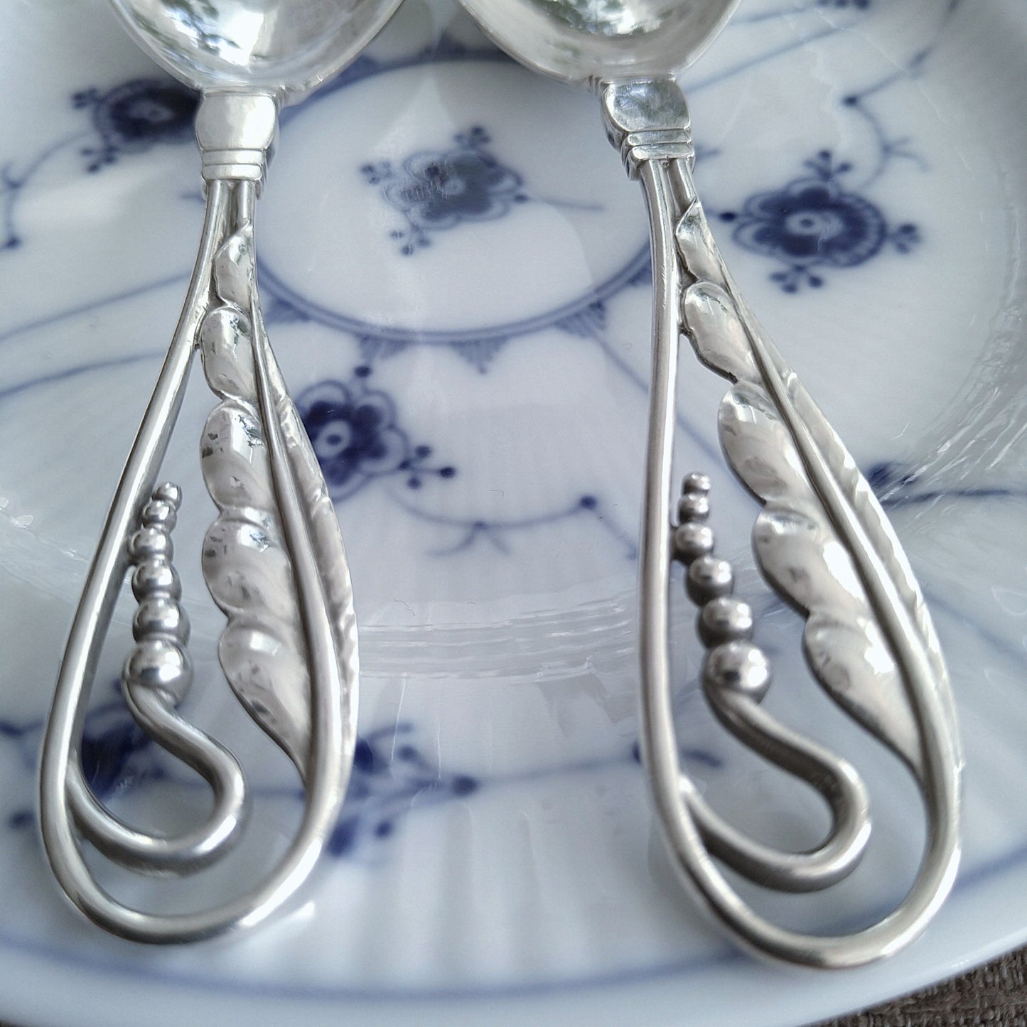 GeorgJensenオーナメンタルNo42スプーンフォークセット/Ornamental No42 Spoon and Fork set