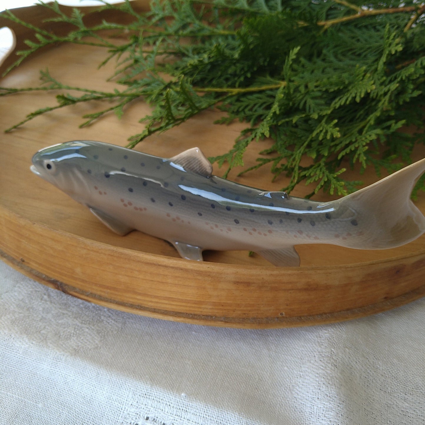 Royal Copenhagen Rainbow Trout Figurine, approx. 20.5cm L, approx. 7cm H