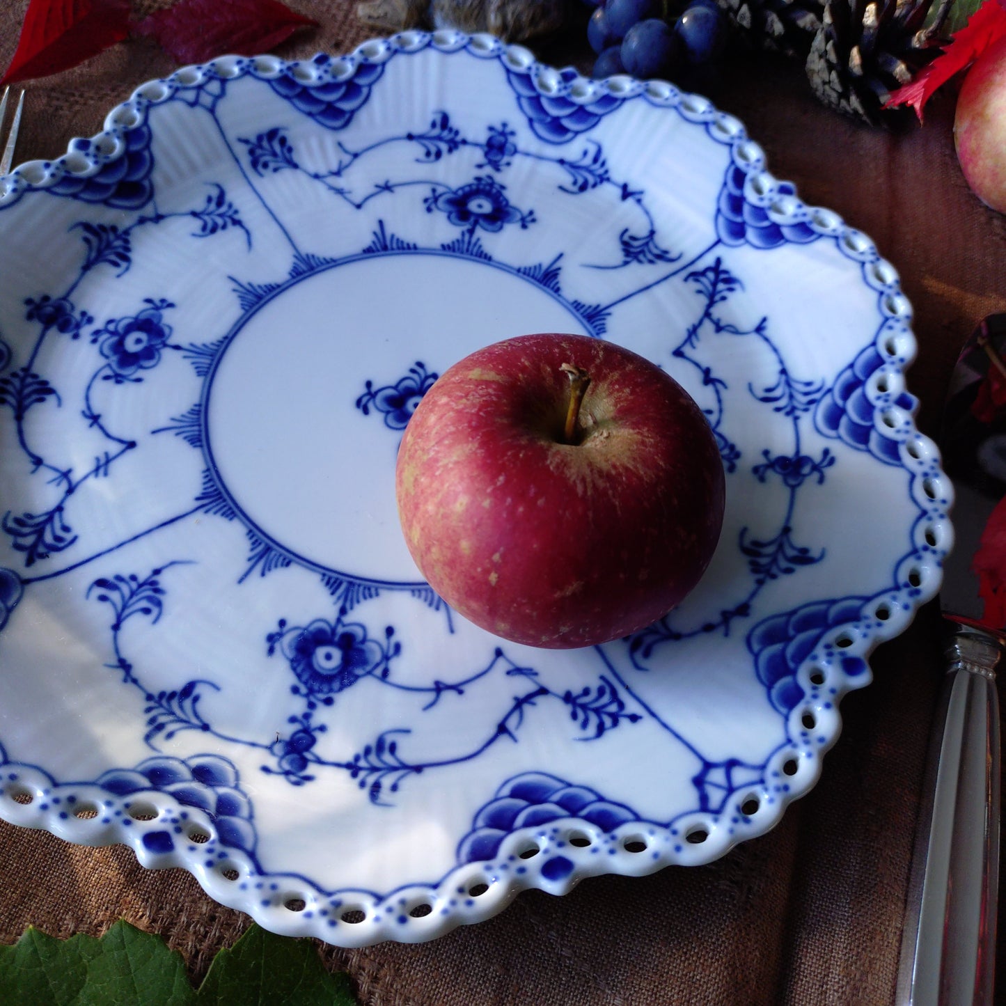 1975-1979年RoyalCopenhagenFullLaceフルレース直径約25㎝Dのお皿/Plate25cm