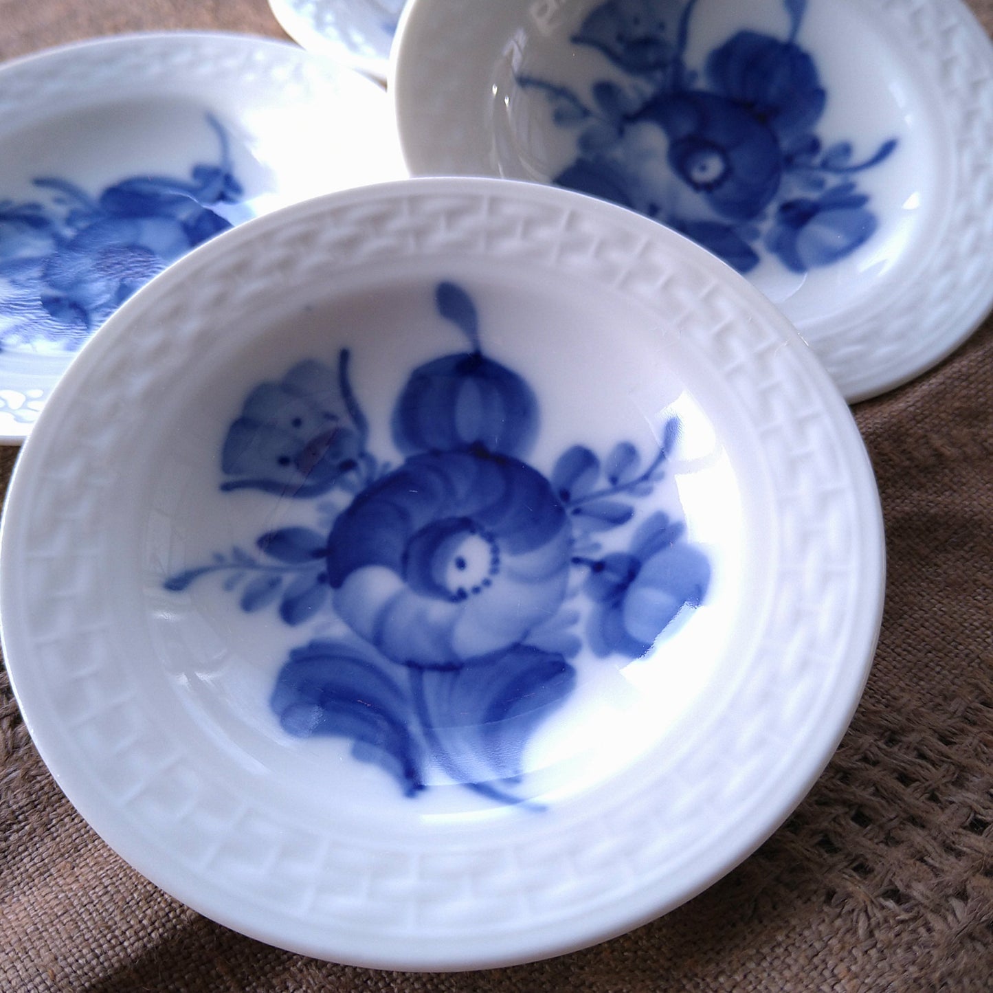 1959年のRoyalCopenhagenブルーフラワープレインのバター皿直径8.2㎝D/BlueFlowerPlainButterPlate