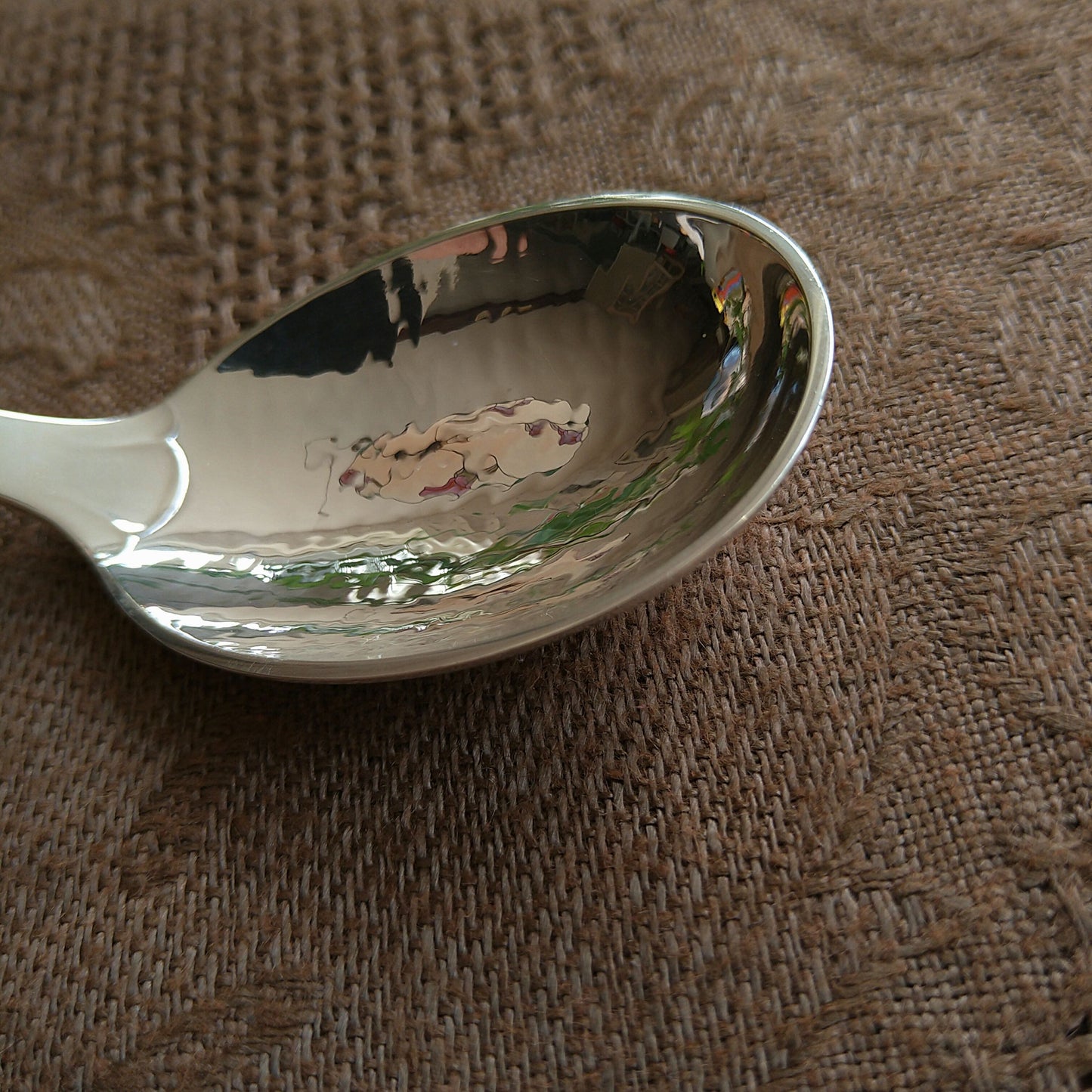 GeorgJensen オーナメンタルピース、モデル番号141のコンポートスプーン（小）13.5㎝