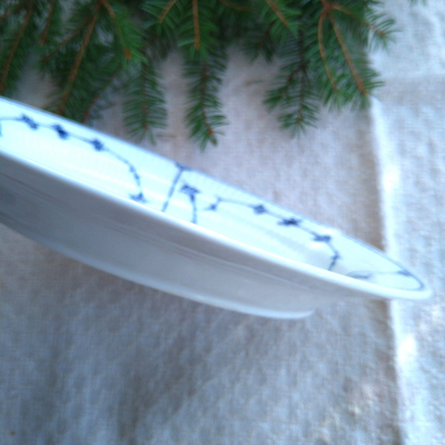 1957年RoyalCopenhagenブルーフルーテッドプレインの小さめ楕円皿25㎝×19.5㎝/BlueFlutedPlainOvalPlate