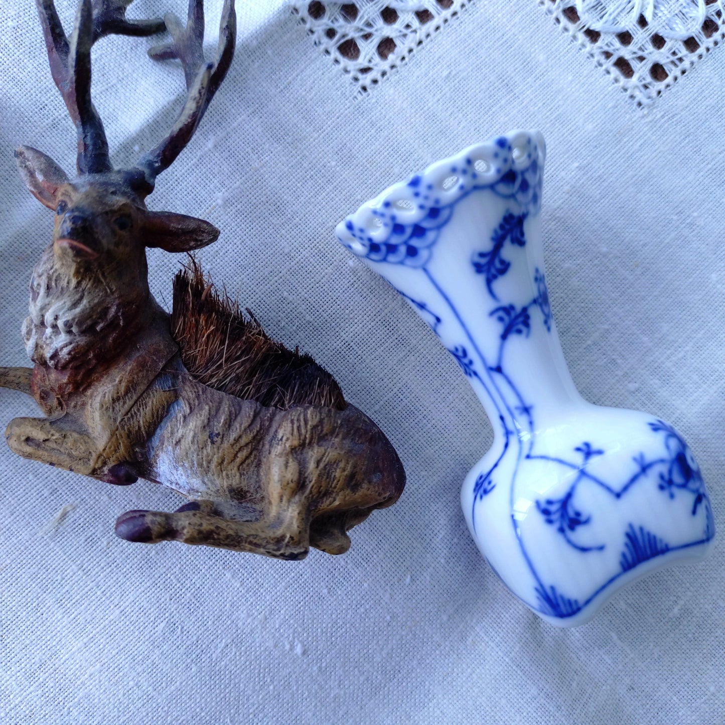 1969ー1974年のRoyalCopenhagenフルレース小さな花瓶高さ8㎝/Full Lace vase 8cmH