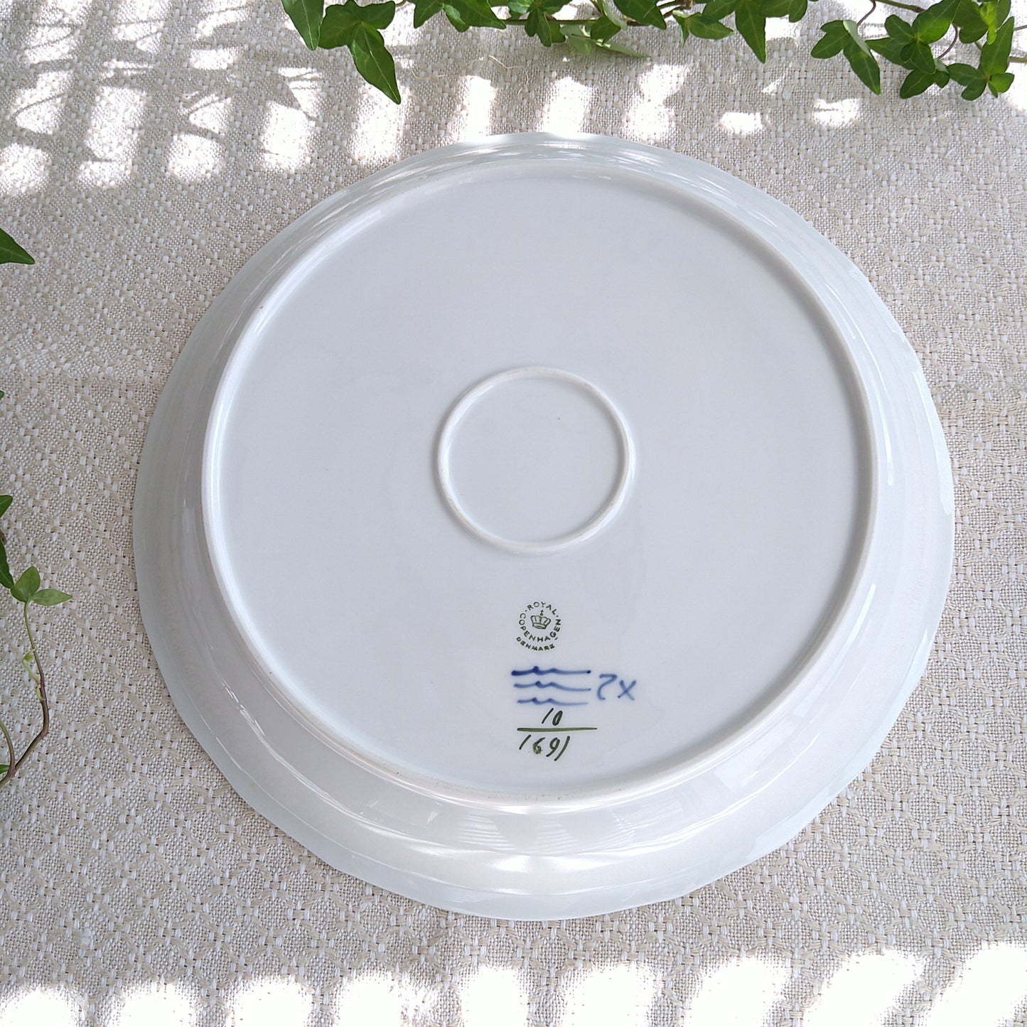 1969～1974年のブルーフラワーカーブ丸大皿直径29.5㎝D/LargePlate