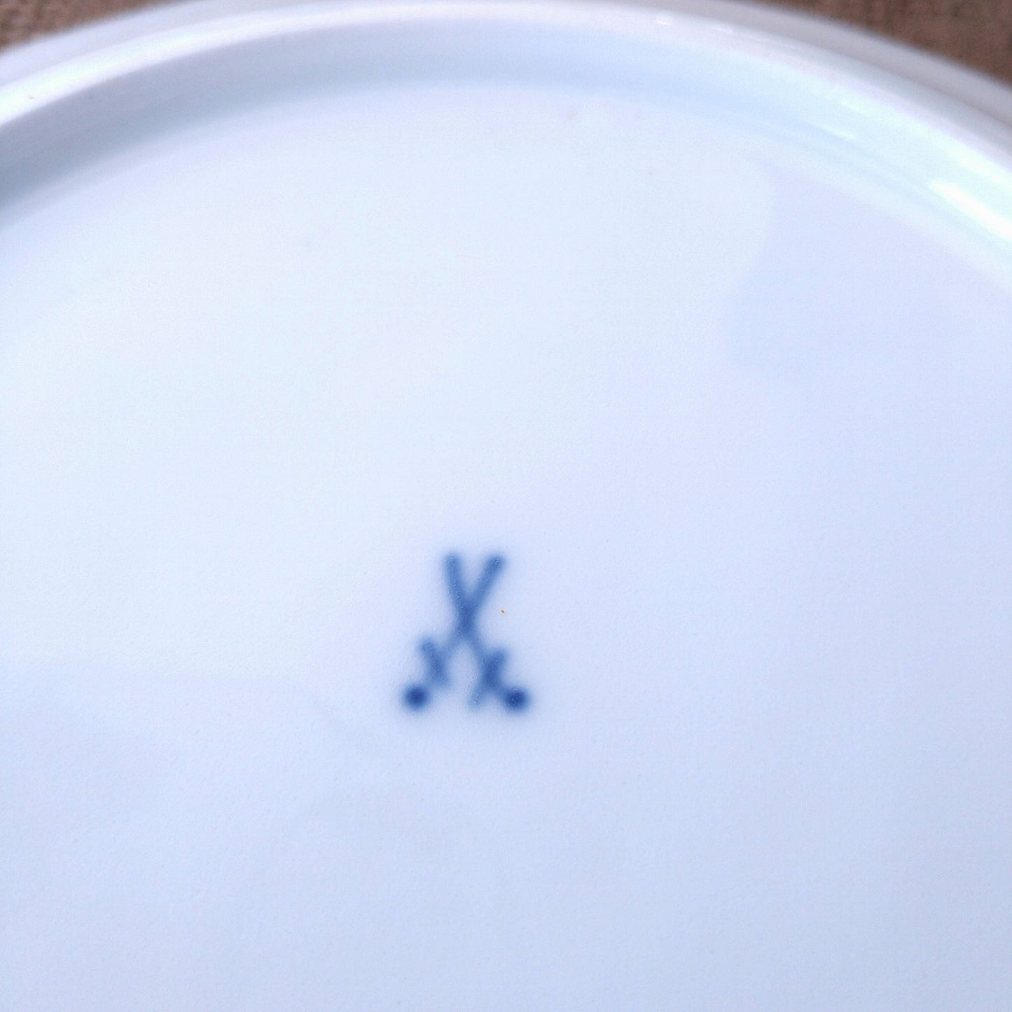 1860～1924年Meissen花と昆虫の絵 ディナープレート24㎝Dアスター/Dinnar plate