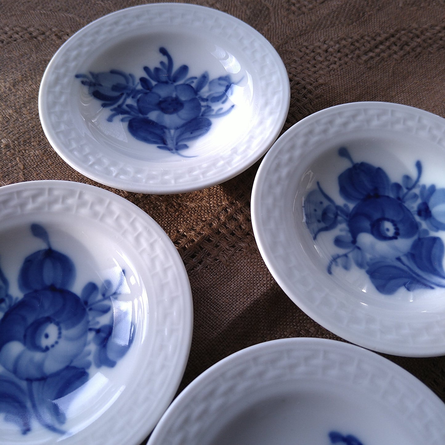 1959年のRoyalCopenhagenブルーフラワープレインのバター皿直径8.2㎝D/BlueFlowerPlainButterPlate