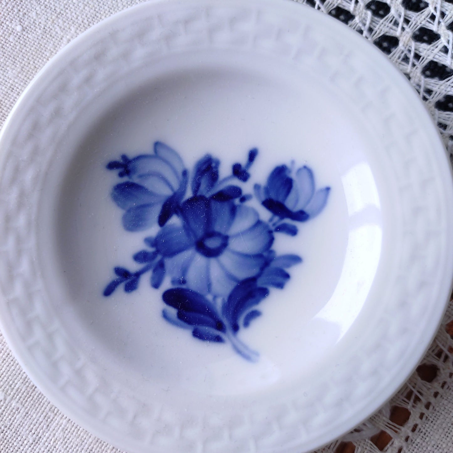 1959年のRoyalCopenhagenブルーフラワープレインのバター皿直径8.2㎝D/BlueFlowerPlainButterPlate