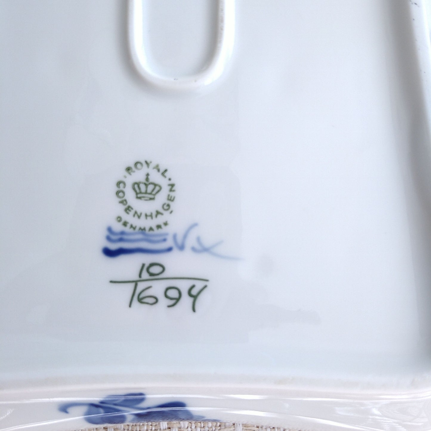 1964～1974年のRoyalCopenhagenブルーフラワーカーブ角トレイ24×17㎝/BlueFlowerSquareTray