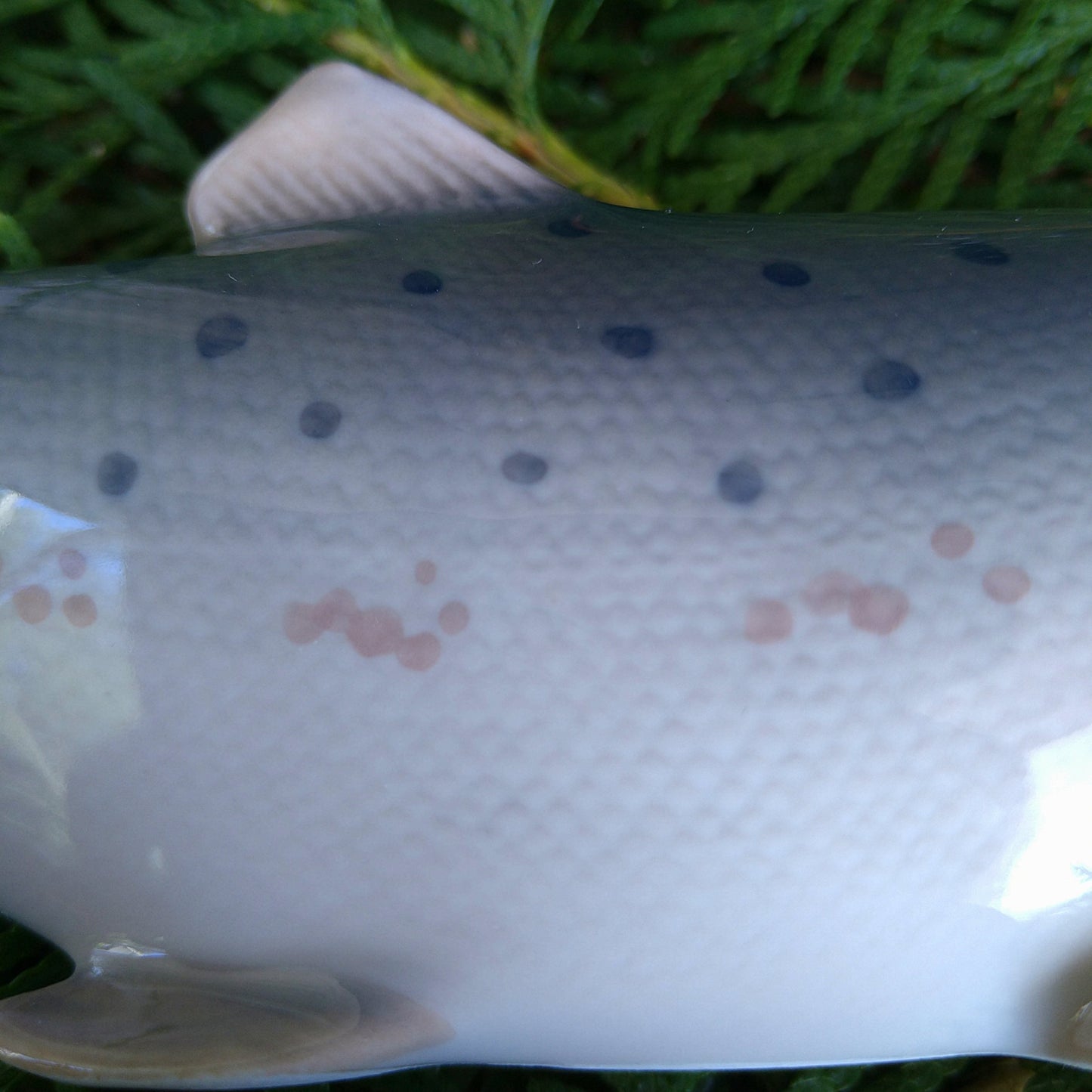 Royal Copenhagen Rainbow Trout Figurine, approx. 20.5cm L, approx. 7cm H