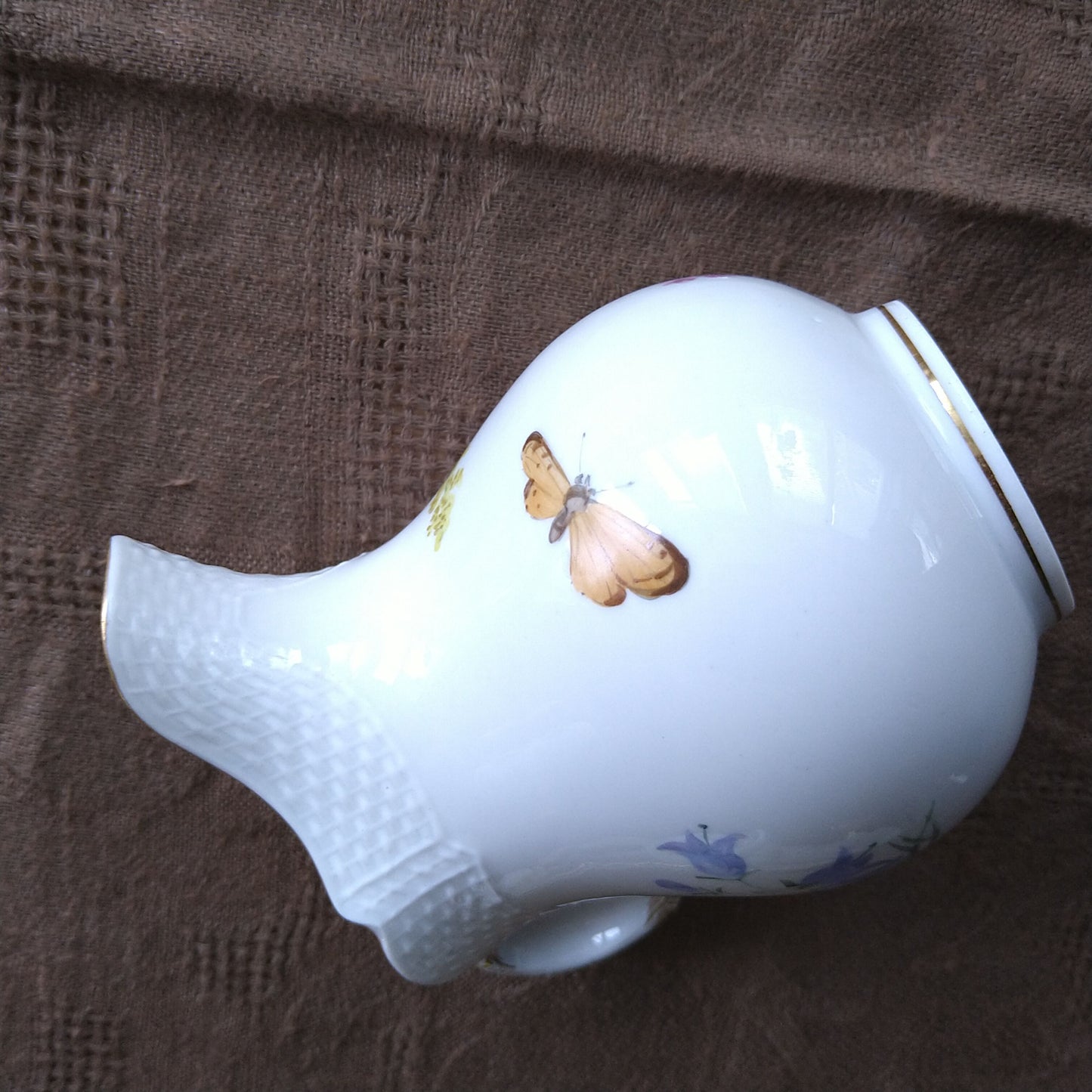 1924年以前マイセン自然主義様式絵付けのミルクピッチャー/Milk Jug