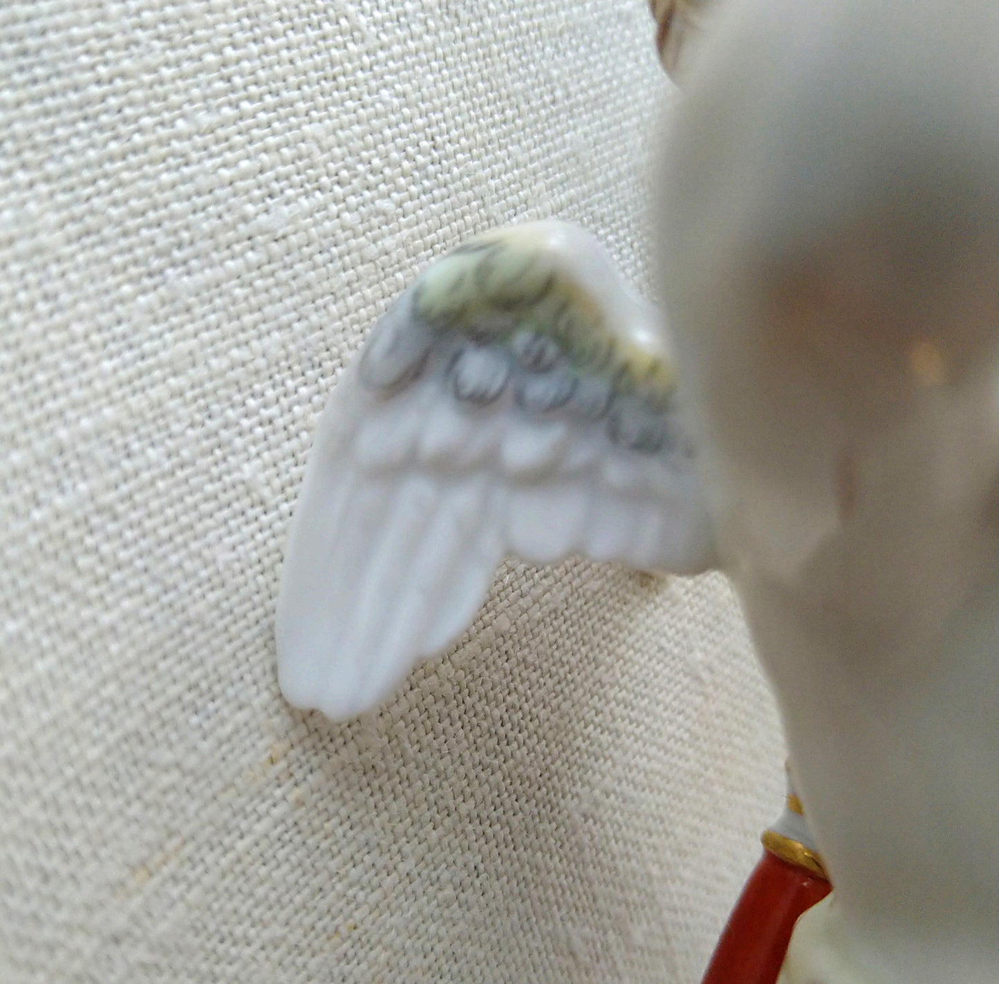 Pre-1924 Meissen Saluting Cupid 💘 Approx. 15.5 cm H, Base approx. 5.5 cm W x 6 cm L