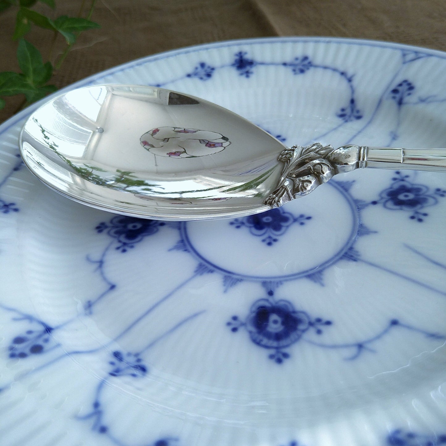 GeorgJensenエコーン特大スプーン長さ22.8㎝L/Acorn Large service spoon