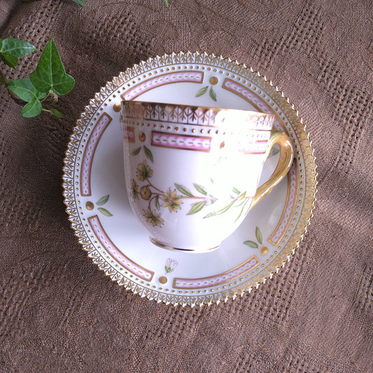 RoyalCopenhagenフローラダニカのコーヒーカップソーサー/Flora Danica cup and saucer