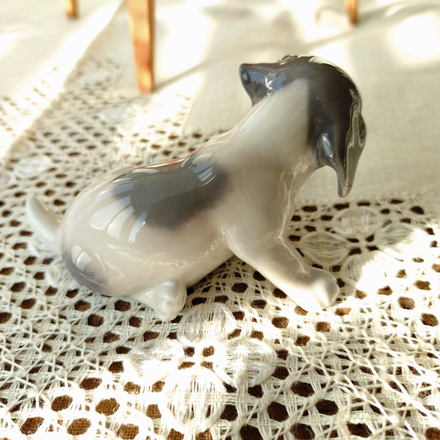 Royal Copenhagen Sunset Puppy Figurine is approximately 6cm H