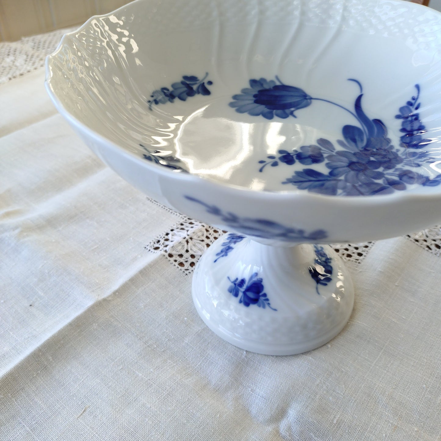 1969-1974年RoyalCopenhagenブルーフラワーカーブのコンポート高さ15.2㎝/Blue Flower Curve Comport