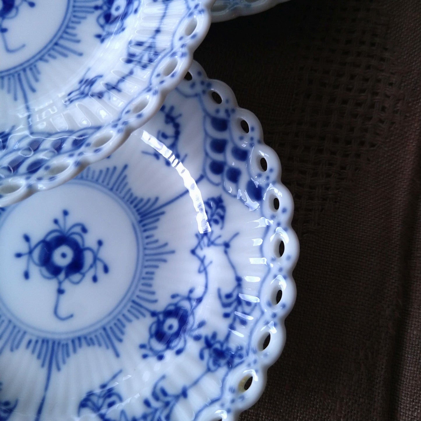 RoyalCopenhagenFullLaceフルレース直径約11㎝型番号1145の小皿/Full lace mini dish 11cm diam