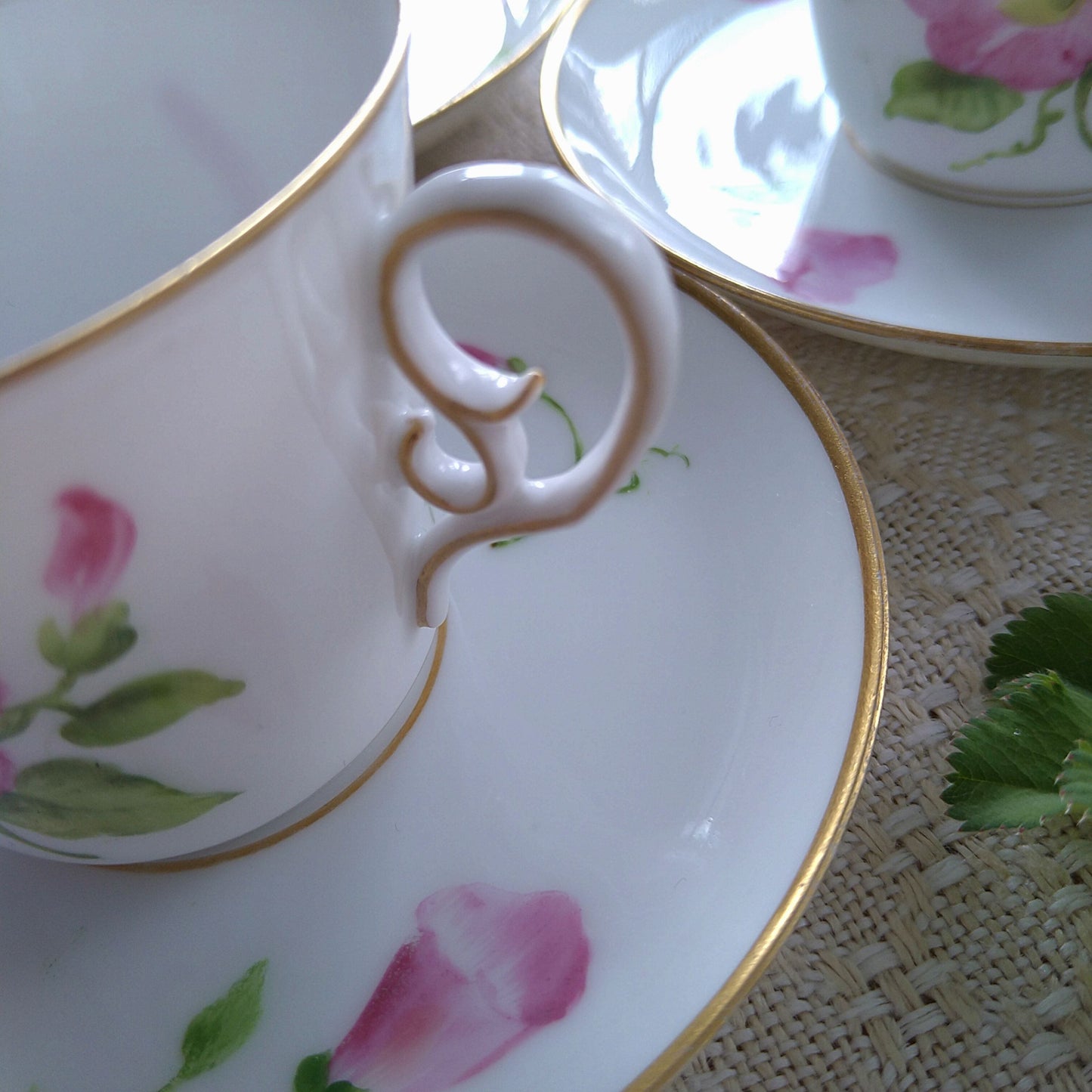 RoyalCopenhagen1800年代後半の朝顔のデミタスカップソーサー/Demitasse