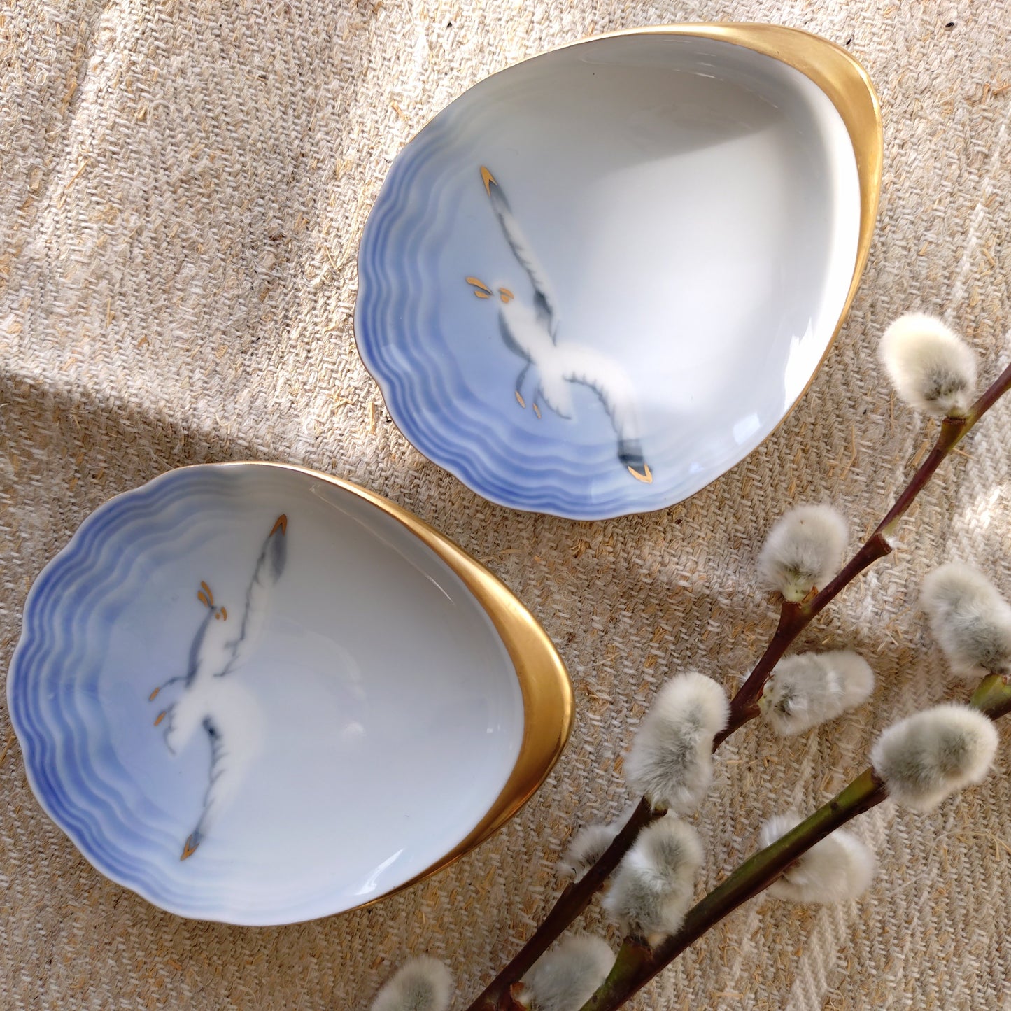 1970～1983年ビングオーグレンダールのシーガルの貝型小皿/Bing & Grøndahl Seagull small plate