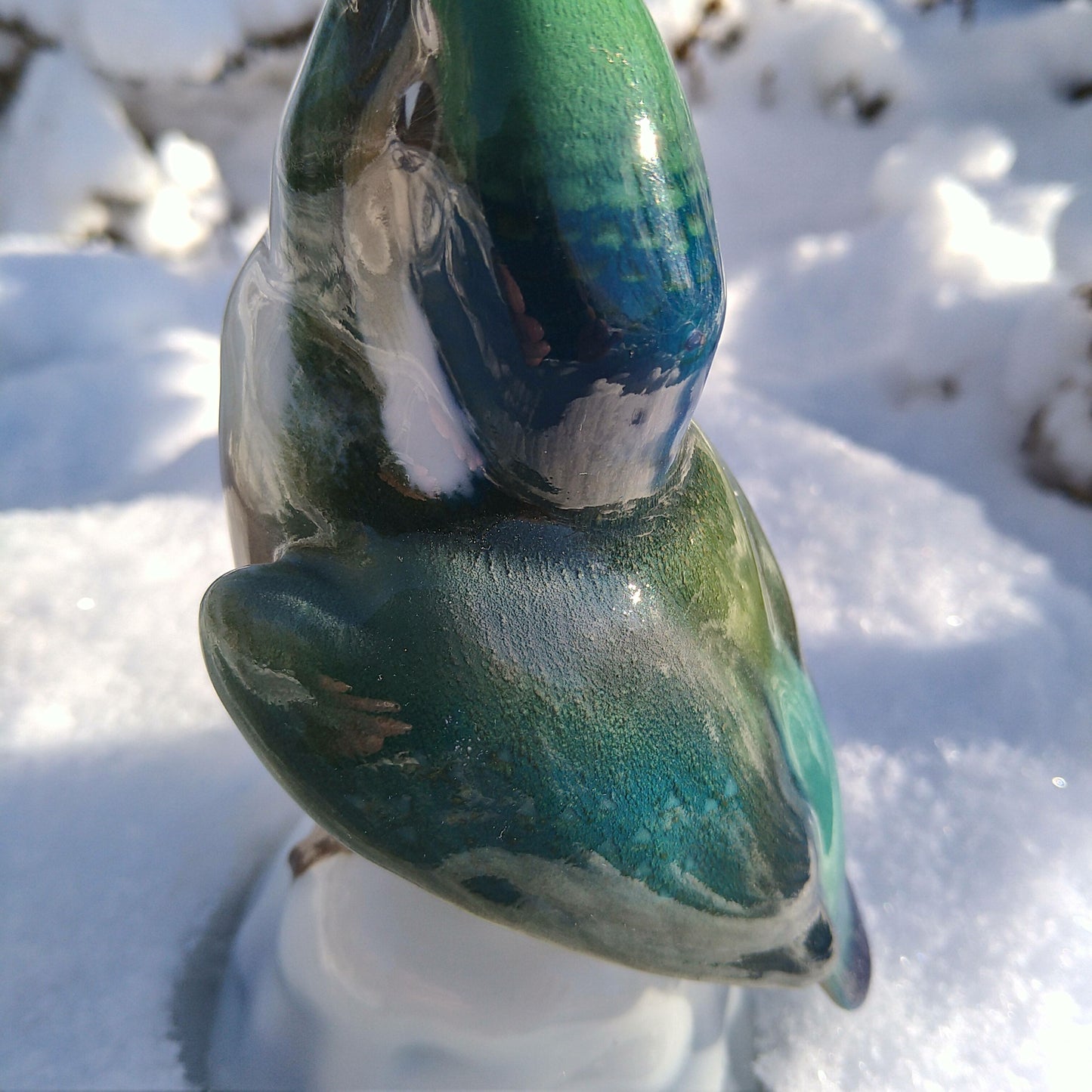 KPMベルリンの魚をくわえたカワセミ高さ約19㎝H/KPM Kingfisher with a fish
