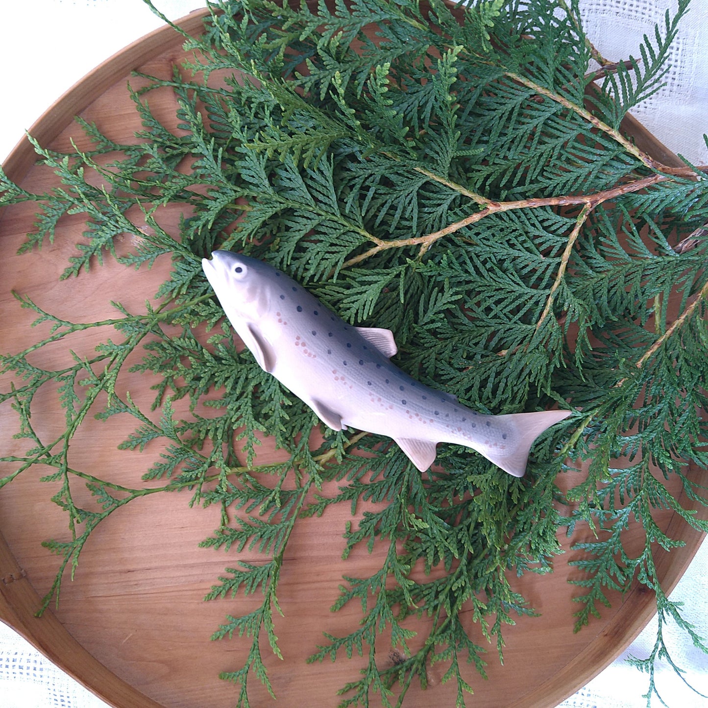 Royal Copenhagen Rainbow Trout Figurine, approx. 20.5cm L, approx. 7cm H