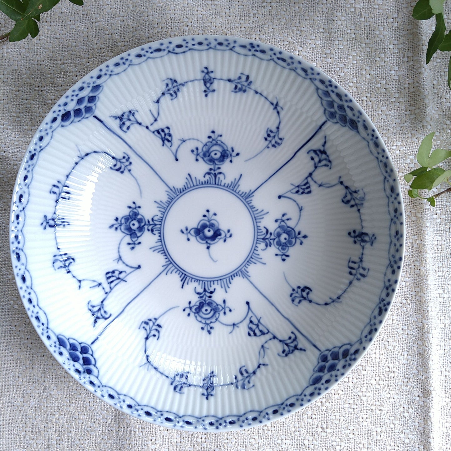 1975～1979年丸のサラダ皿21㎝/Half lace, Salad bowl