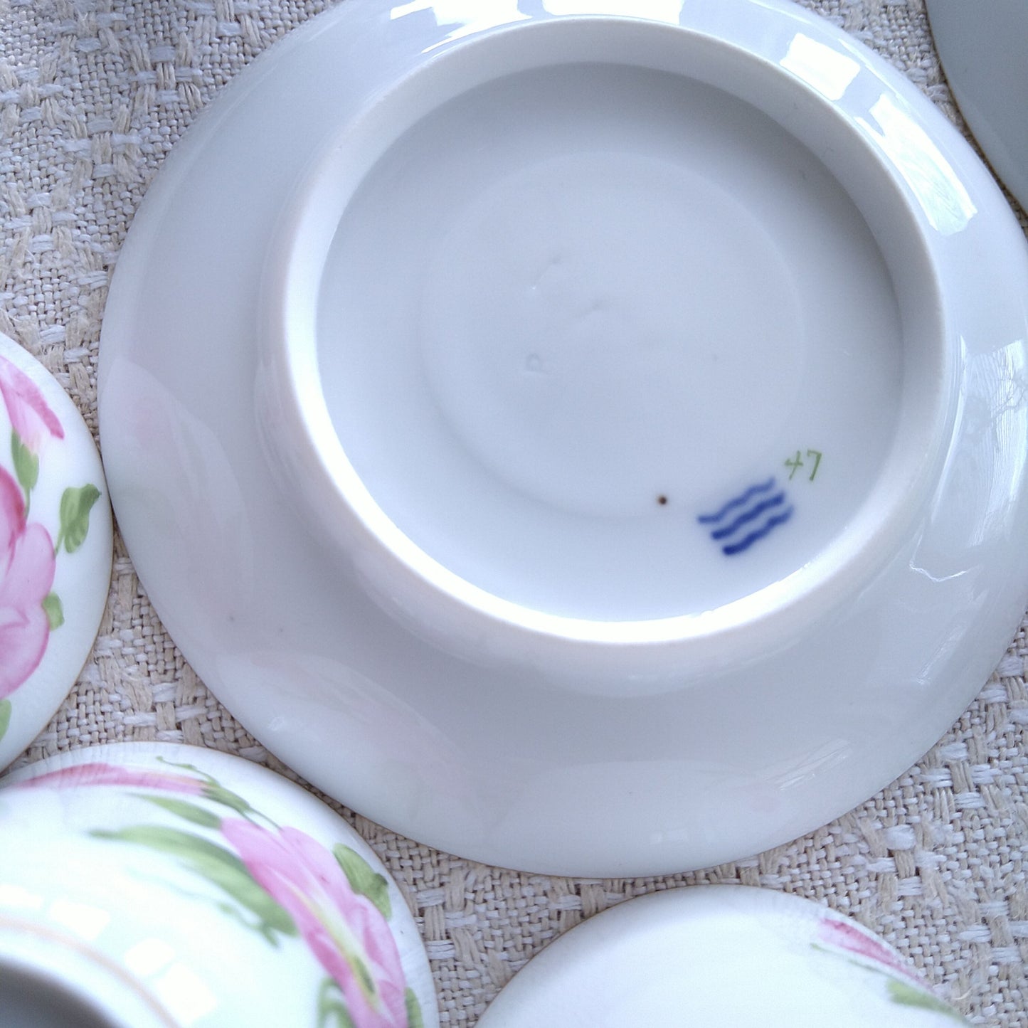 RoyalCopenhagen1800年代後半の朝顔のデミタスカップソーサー/Demitasse