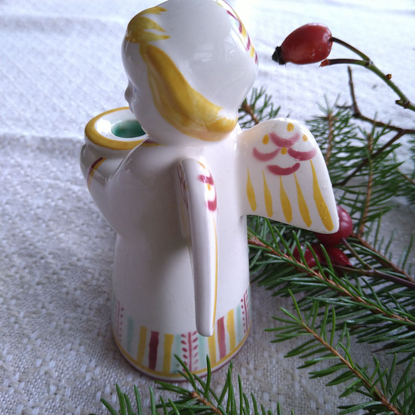 Aluminiaアルミニアの天使キャンドルホルダー高さ約13㎝H/CandleStand
