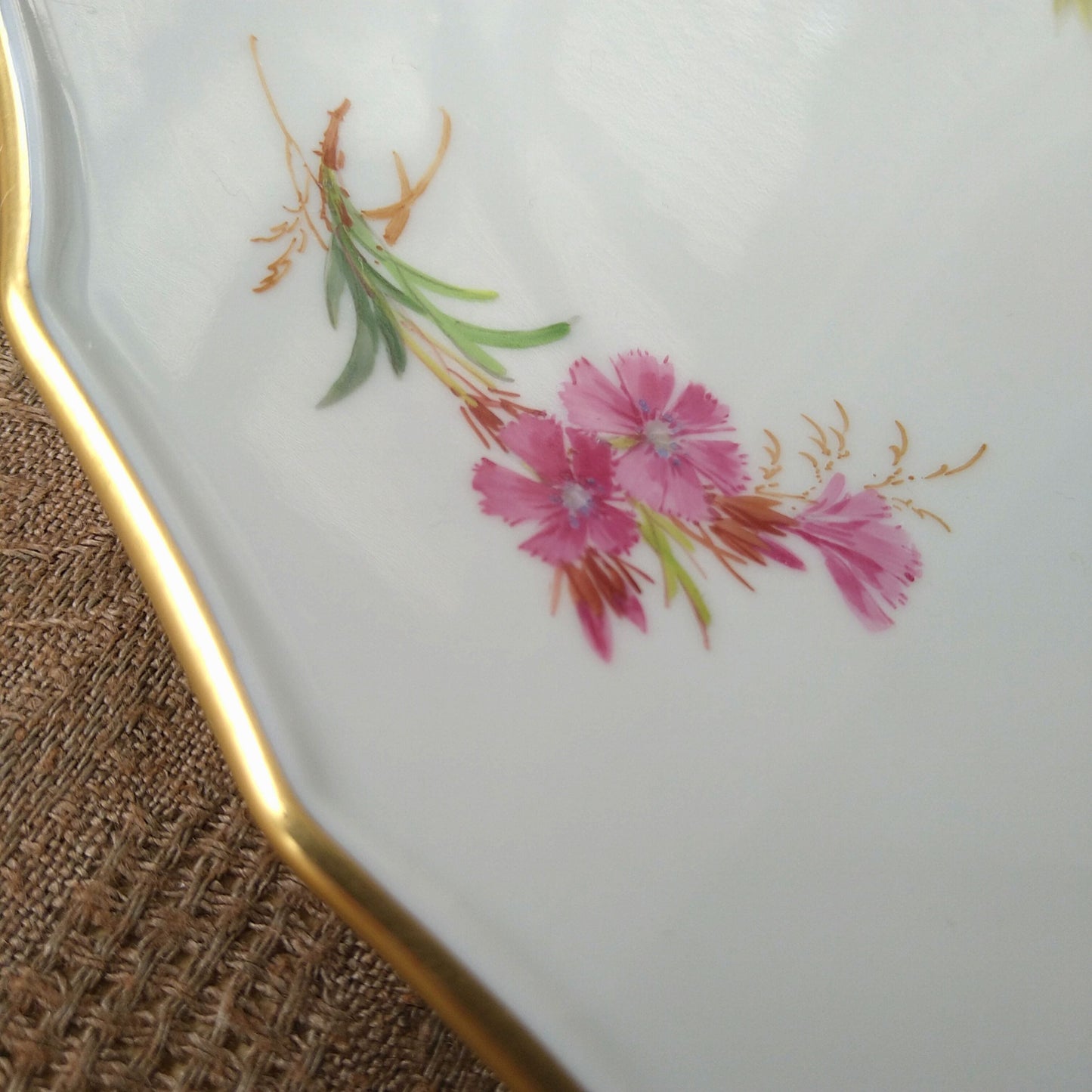 1993年の自然主義絵付けサーヴィングプレート大皿直径約32㎝/ServingPlate,ca32cmD