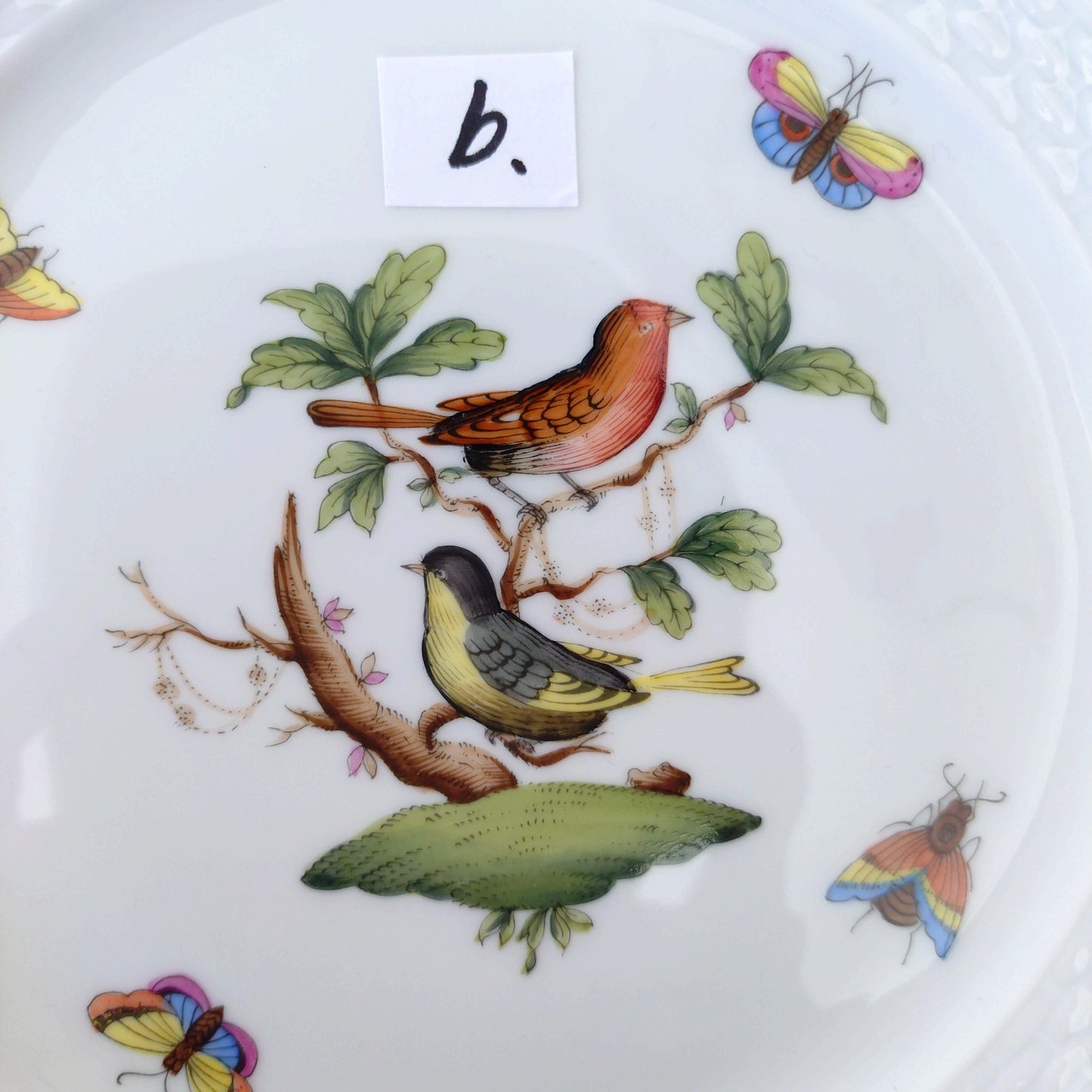 Herend🐦ロスチャイルドバード🐦のケーキプレート直径約19㎝D