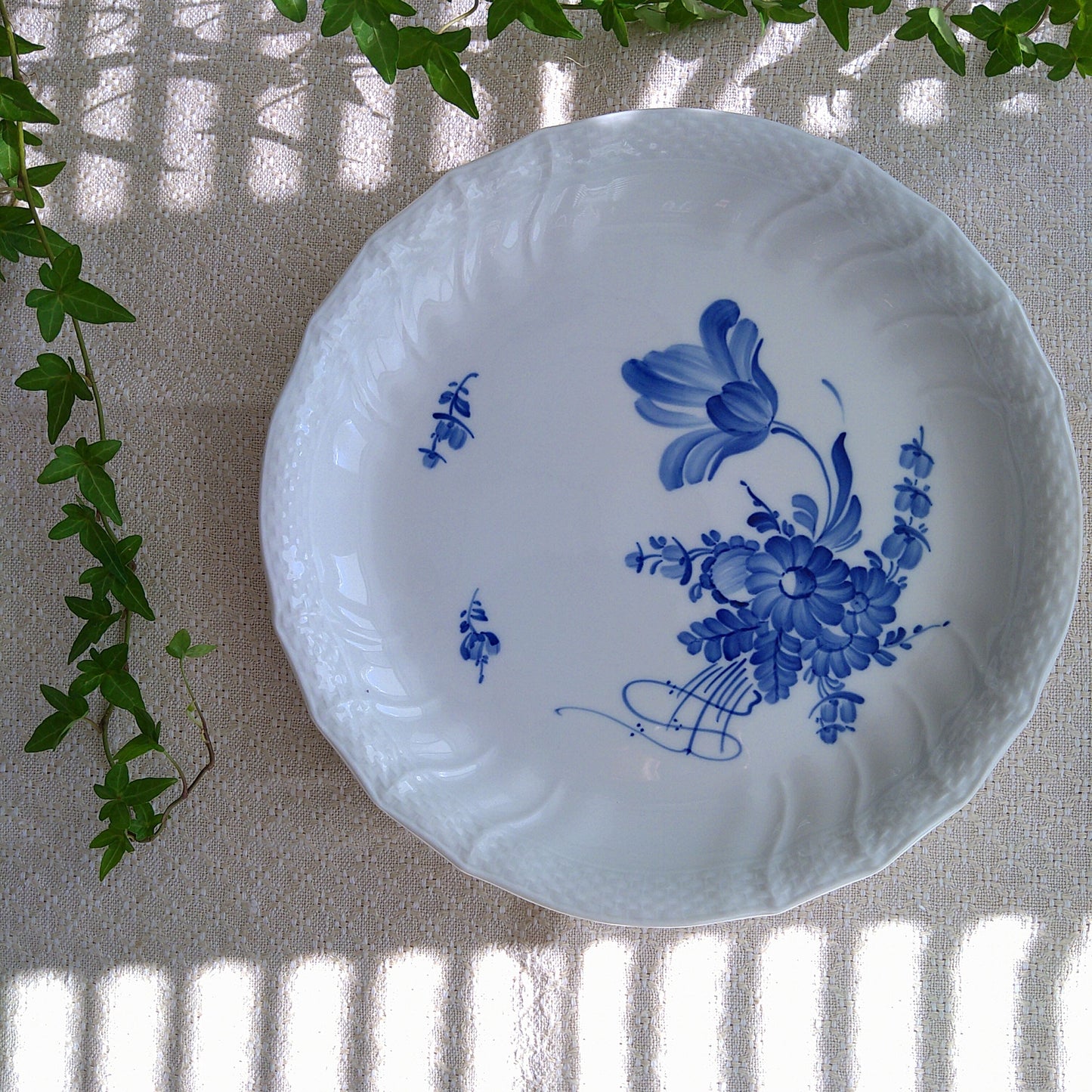 1969～1974年のブルーフラワーカーブ丸大皿直径29.5㎝D/LargePlate