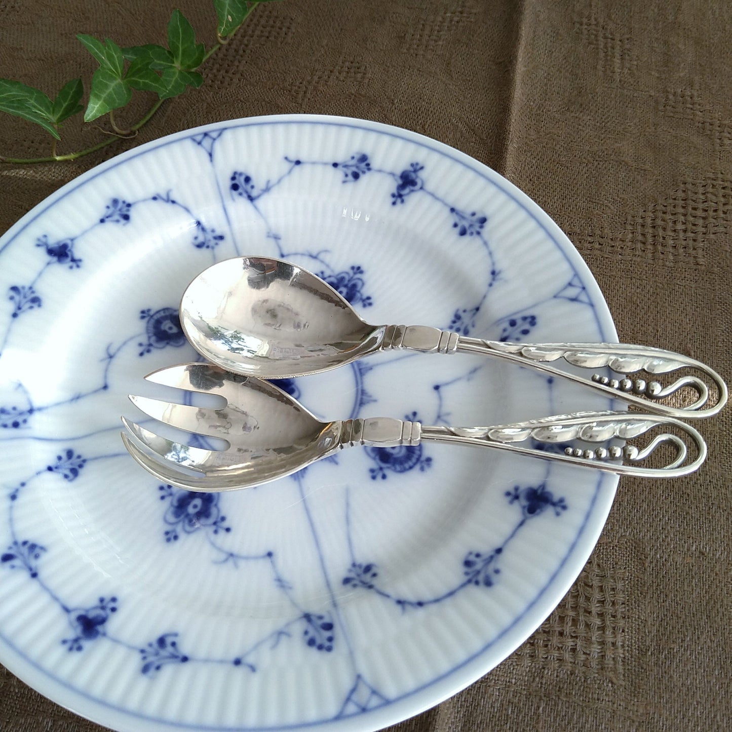 GeorgJensenオーナメンタルNo42スプーンフォークセット/Ornamental No42 Spoon and Fork set
