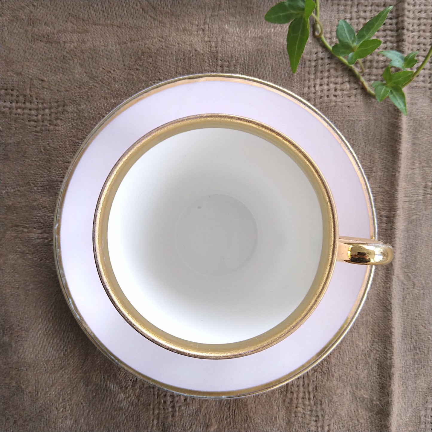 1853～1894年!Bing＆Grondahlビングオーグレンダールのアンティークのピンクのカップソーサー/AntiqueCupSaucer