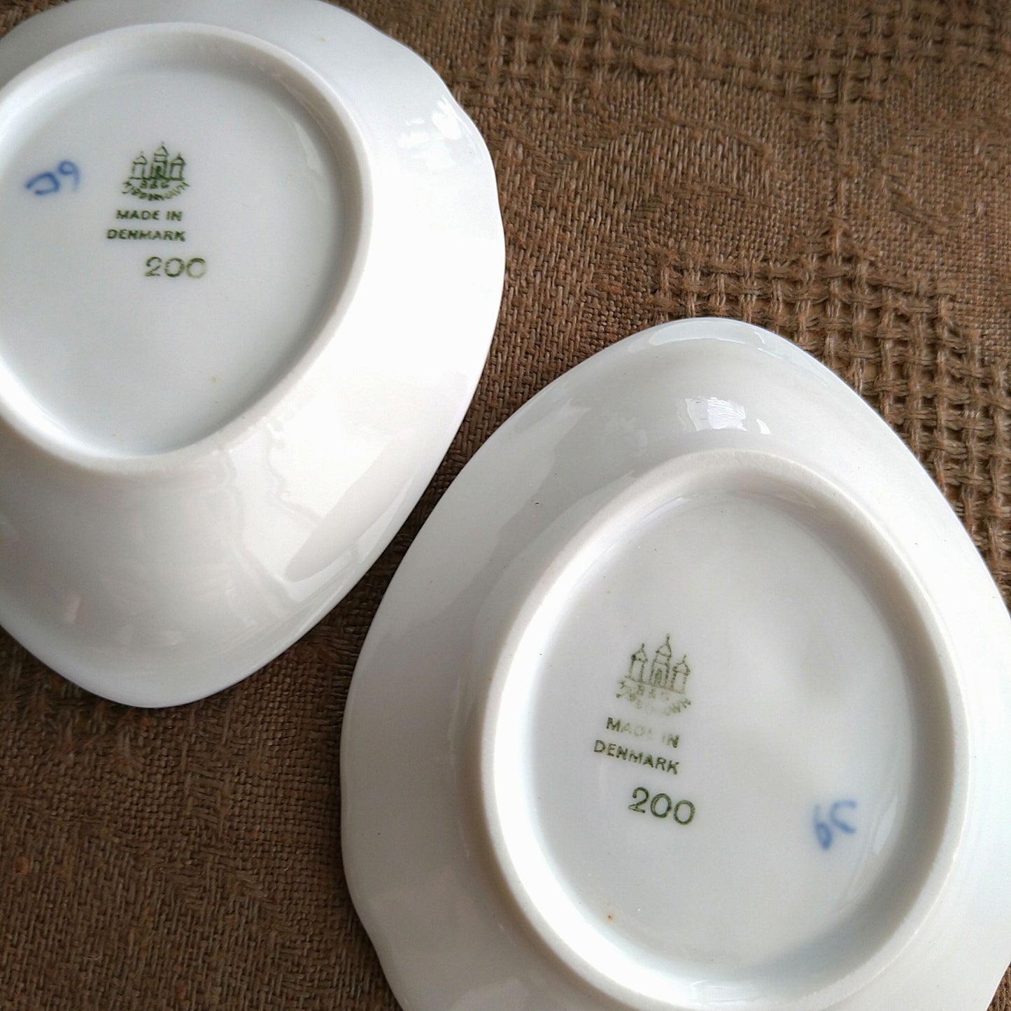 Bing＆Grondahl ビングオーグレンダールのサマーバタフライ貝皿2枚セット/Shell form plates 2set
