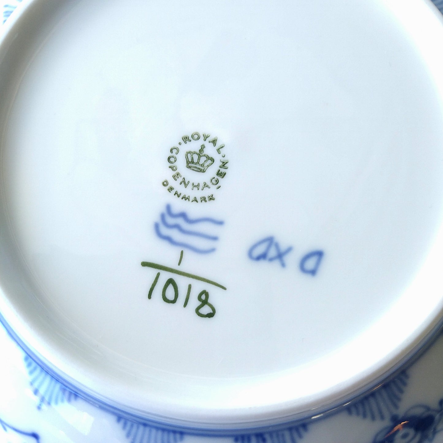1969～1974年RoyalCopenhagenブルーフルーテッドフルレースサラダボウル/Full Lace Sallad bowl