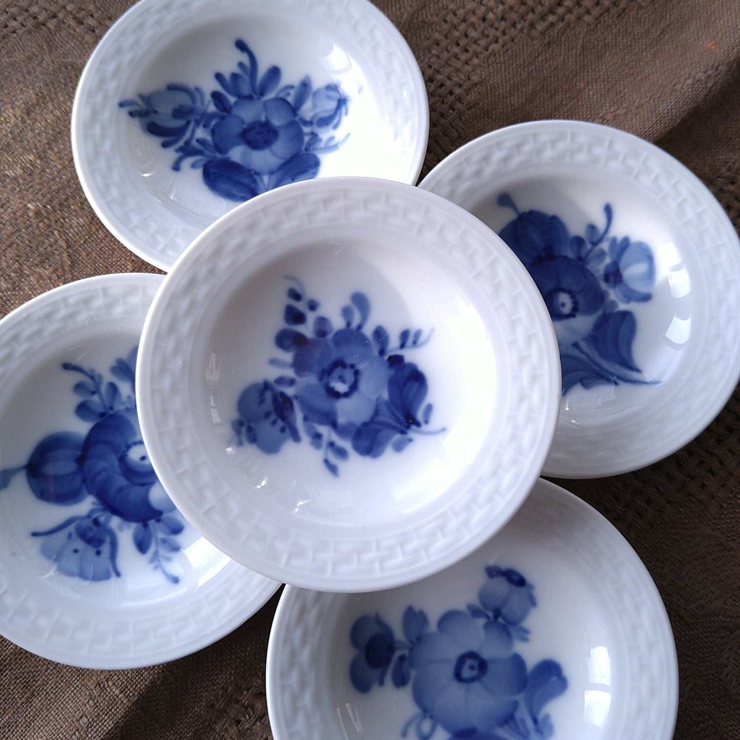 1959年のRoyalCopenhagenブルーフラワープレインのバター皿直径8.2㎝D/BlueFlowerPlainButterPlate