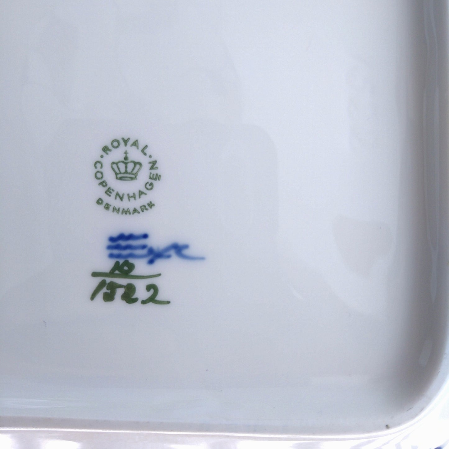 1975～1979年RoyalCopenhagenブルーフラワーカーブ角のサラダ皿21×21㎝/SquareSalladBowl