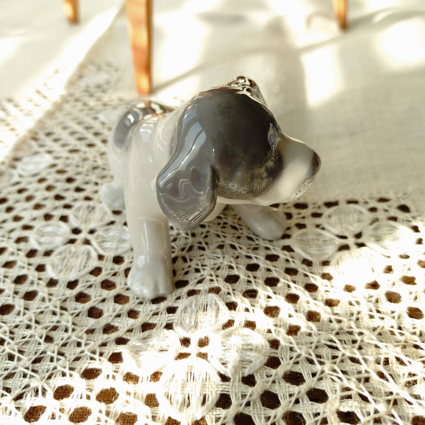 Royal Copenhagen Sunset Puppy Figurine is approximately 6cm H
