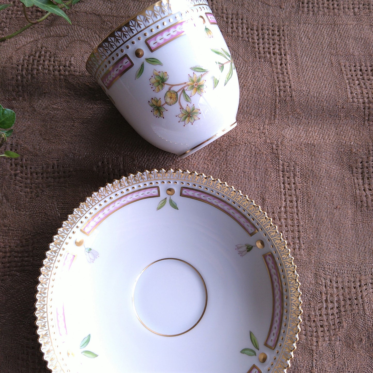 RoyalCopenhagenフローラダニカのコーヒーカップソーサー/Flora Danica cup and saucer