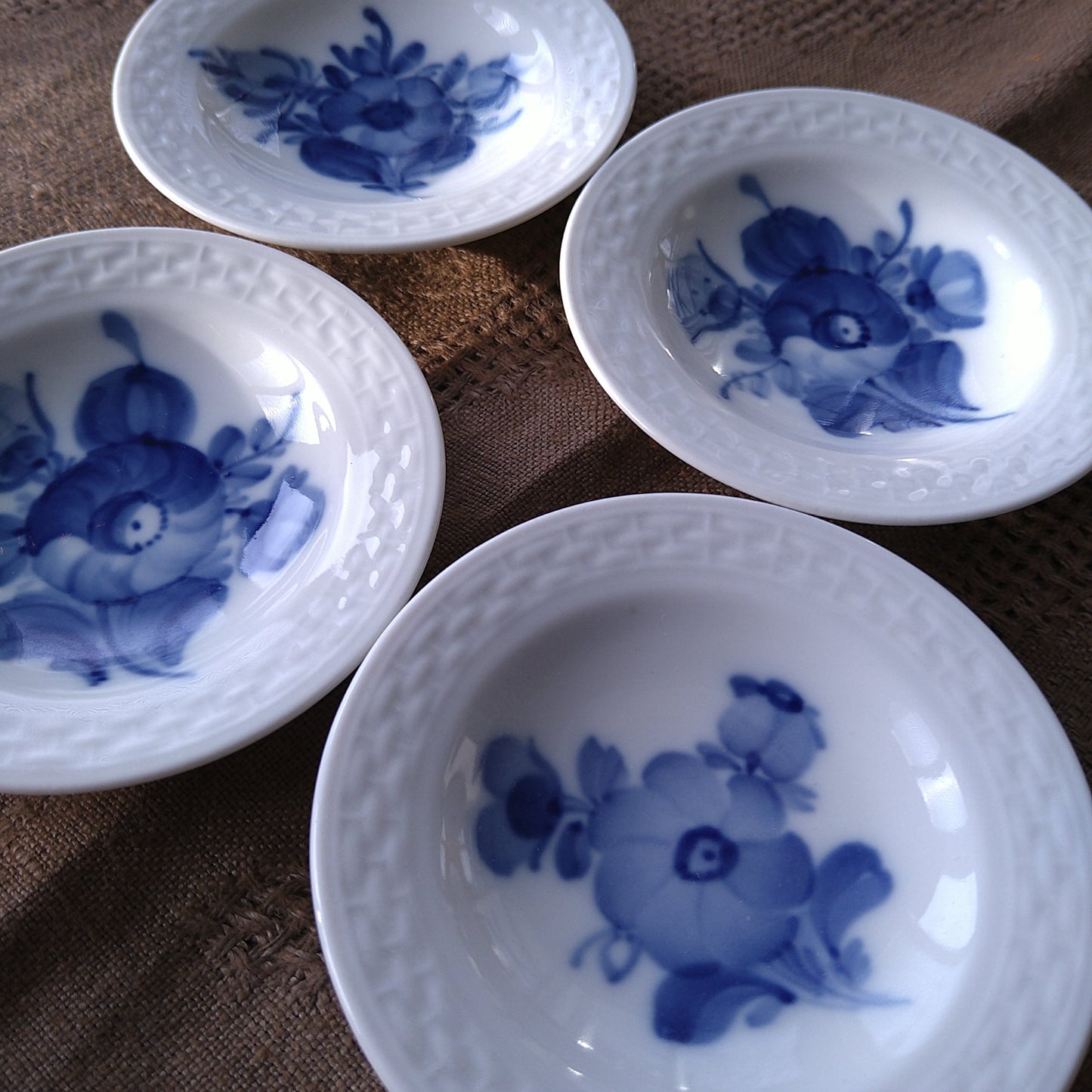 1959年のRoyalCopenhagenブルーフラワープレインのバター皿直径8.2㎝D/BlueFlowerPlainButterPlate