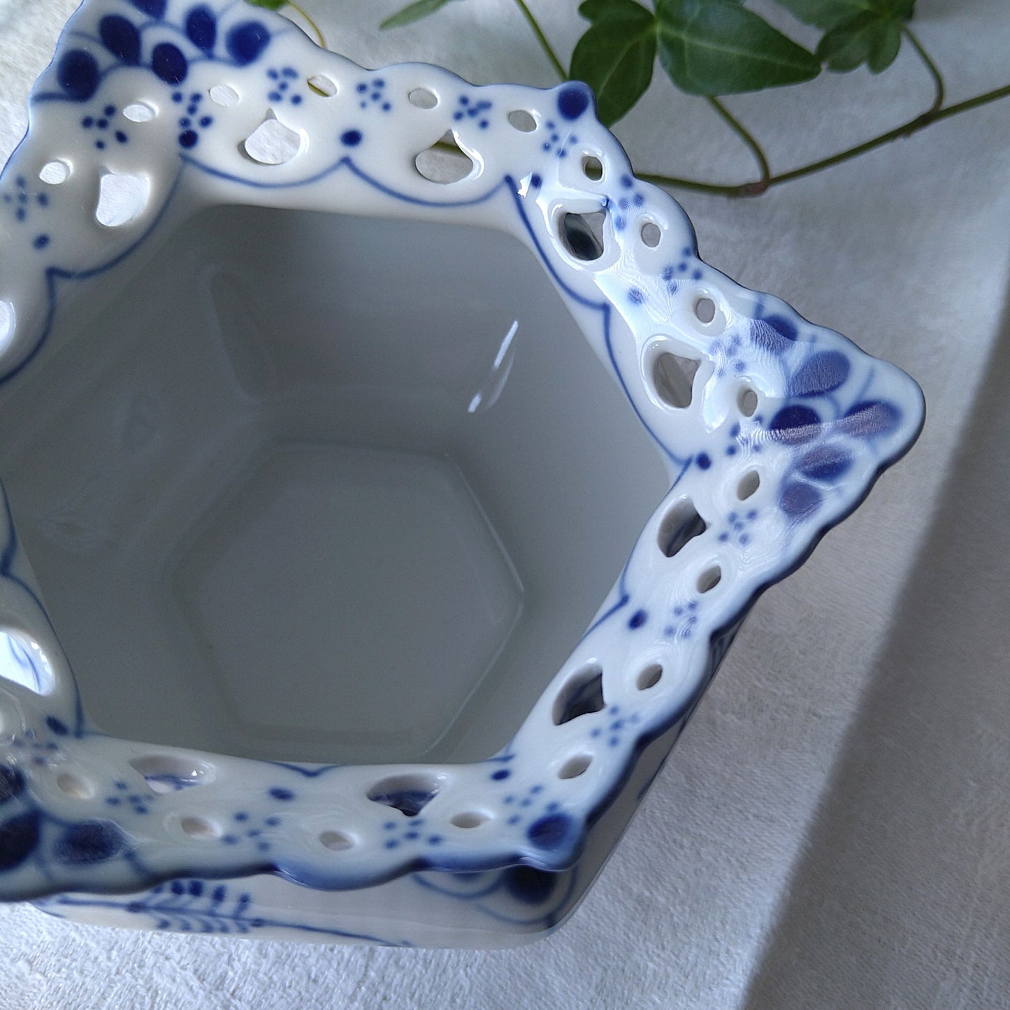 1975～1979年のフルレースのシュガーポット(小)高さ約7.5㎝H型番1112 /FullLace Sugar Pot7.5㎝H