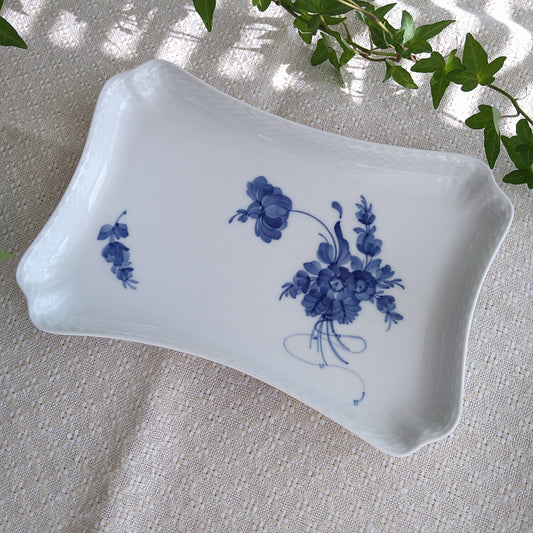 1964～1974年のRoyalCopenhagenブルーフラワーカーブ角トレイ24×17㎝/BlueFlowerSquareTray