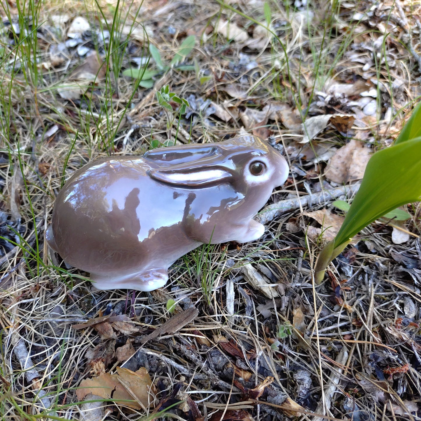 Bing＆Grondahlビングオーグレンダールの茶色うさぎ🐰は体長約12.8㎝L