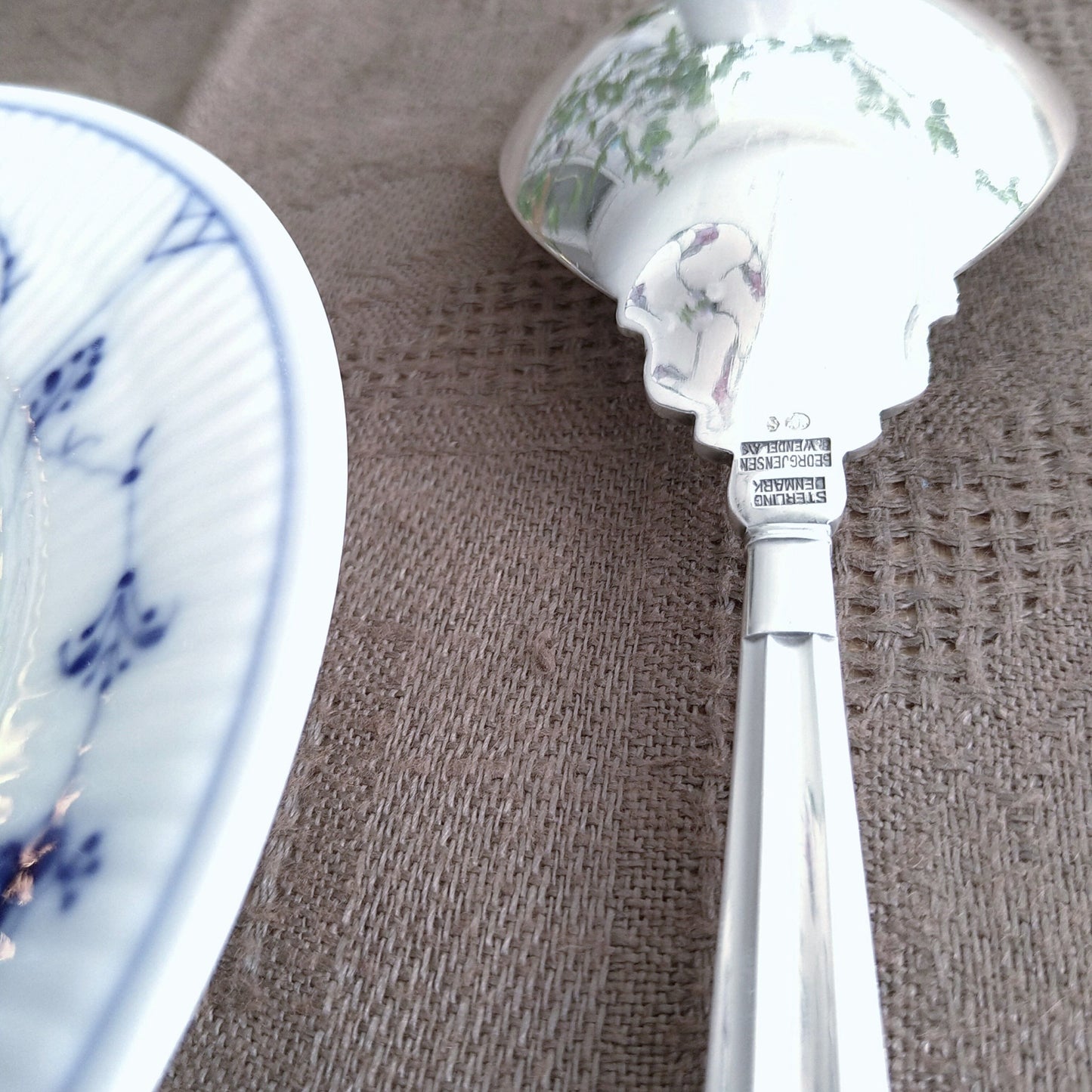 GeorgJensenエコーン特大スプーン長さ22.8㎝L/Acorn Large service spoon
