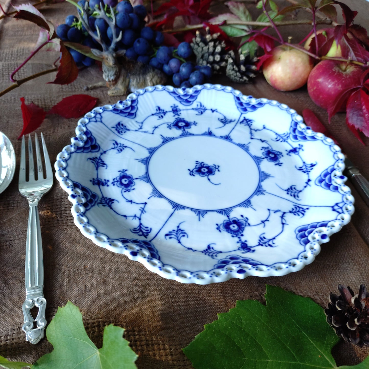 1975-1979年RoyalCopenhagenFullLaceフルレース直径約25㎝Dのお皿/Plate25cm