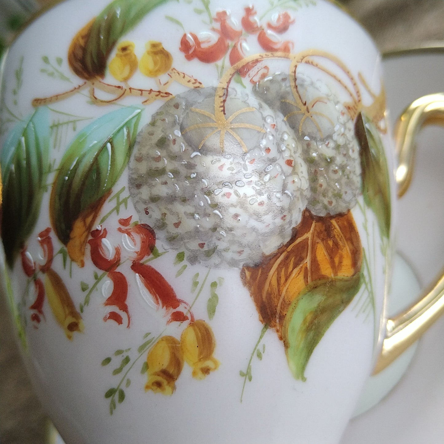 1853～1894年!Bing＆Grondahlビングオーグレンダールのアンティークのピンクのカップソーサー/AntiqueCupSaucer