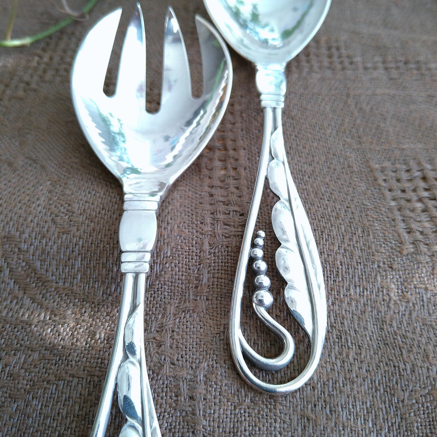 GeorgJensenオーナメンタルNo42スプーンフォークセット/Ornamental No42 Spoon and Fork set