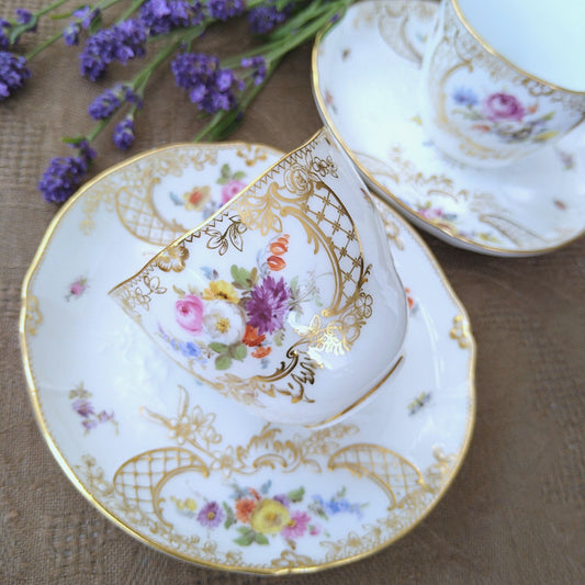 1860～1924年Meissen "NeuMarseilleノイマルセイユ” カップソーサーCup and Saucer