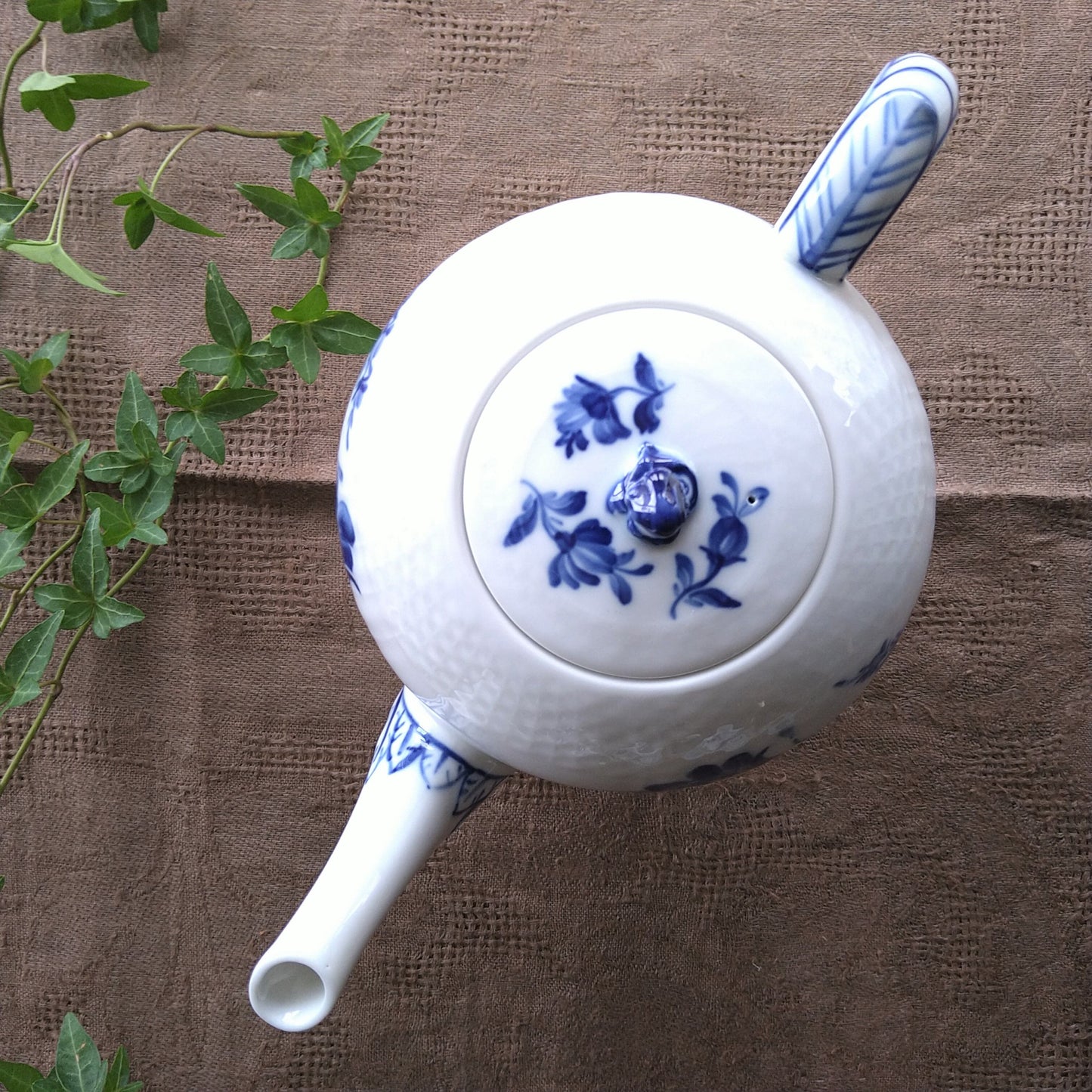 Royal copenhagenブルフラワーカーブティーポット高さ16.5㎝/Blue flower curve Tea pot 16.5cm H